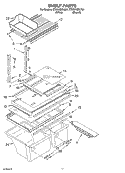 SHELF PARTS, OPTIONAL PARTS Diagram and Parts List for ET8GHMXLQ01  Whirlpool Refrigerator