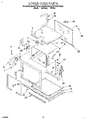 LOWER OVEN Diagram and Parts List for KEBS277BBL2  KitchenAid Wall Oven