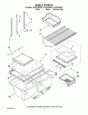 SHELF PARTS Diagram and Parts List for G2IXEFMWQ02  Whirlpool Refrigerator
