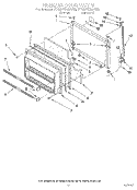 FREEZER DOOR Diagram and Parts List for ET22PKXAN02  Whirlpool Refrigerator