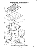 COMPARTMENT SEPARATOR Diagram and Parts List for ET18JKXMWR0  Whirlpool Refrigerator