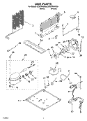 UNIT PARTS Diagram and Parts List for ET8FTKXKT04  Whirlpool Refrigerator