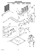 UNIT Diagram and Parts List for GR9SHKXKB00  Whirlpool Refrigerator