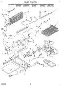 UNIT Diagram and Parts List for ET18NKYAN02  Whirlpool Refrigerator
