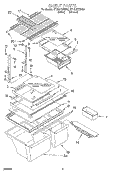 SHELF, LIT/OPTIONAL Diagram and Parts List for ET18GKXEN00  Whirlpool Refrigerator
