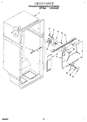 LINER Diagram and Parts List for ET18HNXBN00  Whirlpool Refrigerator