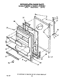 REFRIGERATOR DOOR, LIT/OPTIONAL Diagram and Parts List for ET18GKXWN11  Whirlpool Refrigerator