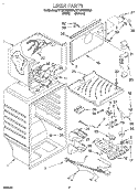 LINER Diagram and Parts List for ET18TKXDN05  Whirlpool Refrigerator