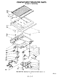 COMPARTMENT SEPARATOR Diagram and Parts List for ET18AKXMWR0  Whirlpool Refrigerator