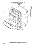 REFRIGERATOR DOOR, LIT/OPTIONAL Diagram and Parts List for ET18SKRWW02  Whirlpool Refrigerator