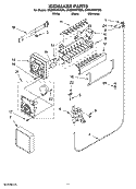ICEMAKER PARTS Diagram and Parts List for GR2SHWXVB00  Whirlpool Refrigerator