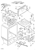LINER Diagram and Parts List for ET18MMXJW01  Whirlpool Refrigerator
