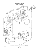 ICE MAKER , NOT ILLUSTRATED Diagram and Parts List for ED25RQXWW00  Whirlpool Refrigerator