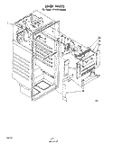 LINER Diagram and Parts List for ET18CKXMWR0  Whirlpool Refrigerator
