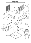 UNIT Diagram and Parts List for GR2SHKXKS00  Whirlpool Refrigerator