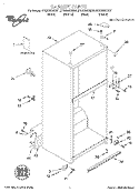 CABINET, LITERATURE Diagram and Parts List for GT22DMXGT01  Whirlpool Refrigerator