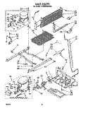 UNIT Diagram and Parts List for ET20AKXRWR0  Whirlpool Refrigerator