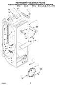 REFRIGERATOR LINER Diagram and Parts List for GS6SHAXLS02  Whirlpool Refrigerator