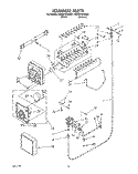 ICEMAKER, LIT\OPTIONAL Diagram and Parts List for ED25PWXXN00  Whirlpool Refrigerator