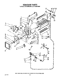 ICEMAKER Diagram and Parts List for ET18JMYSN00  Whirlpool Refrigerator
