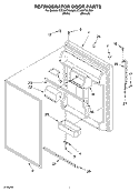 REFRIGERATOR DOOR Diagram and Parts List for ET2AHTXLT00  Whirlpool Refrigerator