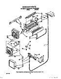 ICEMAKER Diagram and Parts List for ET25DMXWW01  Whirlpool Refrigerator