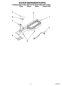 WATER DISPENSER, OPTIONAL Diagram and Parts List for GR2SHTXKT00  Whirlpool Refrigerator