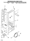 REFRIGERATOR LINER PARTS Diagram and Parts List for GS6SHAXMB00  Whirlpool Refrigerator