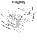 FREEZER DOOR Diagram and Parts List for ET20NKXAN05  Whirlpool Refrigerator