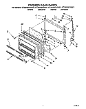 FREEZER DOOR Diagram and Parts List for ET20NMXAN01  Whirlpool Refrigerator