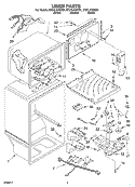 LINER Diagram and Parts List for ET21LKXHT01  Whirlpool Refrigerator