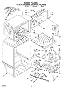 LINER Diagram and Parts List for ET21LKXHB02  Whirlpool Refrigerator