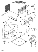 UNIT PARTS Diagram and Parts List for ET1GHMXPQ00  Whirlpool Refrigerator