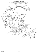 CONTROL Diagram and Parts List for GD25SHAXLT01  Whirlpool Refrigerator