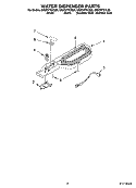 WATER DISPENSER PARTS, OPTIONAL PARTS Diagram and Parts List for GR9FHTXVQ00  Whirlpool Refrigerator