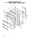 REFRIGERATOR DOOR Diagram and Parts List for ET20NMXAN01  Whirlpool Refrigerator