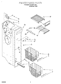 FREEZER LINER Diagram and Parts List for GD25SFXHS01  Whirlpool Refrigerator