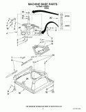 MACHINE BASE PARTS Diagram and Parts List for  Estate Washer