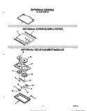 OPTIONAL GRIDDLE , OPTIONAL GRIDDLE Diagram and Parts List for  Roper Range