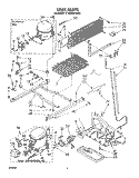 UNIT Diagram and Parts List for ET20GKXTN00  Whirlpool Refrigerator