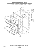 REFRIGERATOR DOOR , LIT/OPTIONAL Diagram and Parts List for ET20AKXSW05  Whirlpool Refrigerator