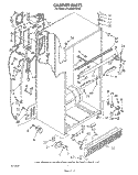 CABINET Diagram and Parts List for ET22DMXVN00  Whirlpool Refrigerator