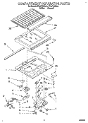 COMPARTMENT SEPARATOR Diagram and Parts List for ET25PKXBW01  Whirlpool Refrigerator