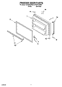 FREEZER DOOR PARTS Diagram and Parts List for GT9SHKXMS03  Whirlpool Refrigerator