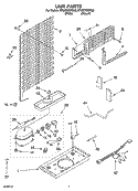 UNIT PARTS Diagram and Parts List for ET8GTKXKT02  Whirlpool Refrigerator