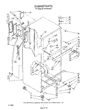 CABINET Diagram and Parts List for ET18HKXSW0B  Whirlpool Refrigerator