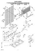 UNIT Diagram and Parts List for ET6WSMYKT00  Whirlpool Refrigerator