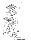 COMPARTMENT SEPARATOR Diagram and Parts List for ET20GKXTN00  Whirlpool Refrigerator