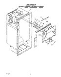 LINER Diagram and Parts List for ET20ZKXZN01  Whirlpool Refrigerator
