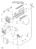 ICEMAKER, OPTIONAL Diagram and Parts List for ED25TQXFW03  Whirlpool Refrigerator